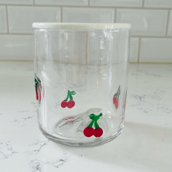 Anthropologie Cherry 🍒 Icon Drinking Glass - Picture 5 of 12